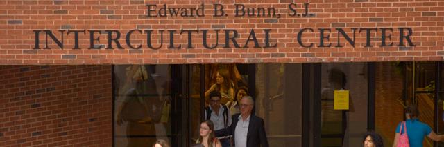 Entrance to the Edward B. Bunn S.J Intercultural Center