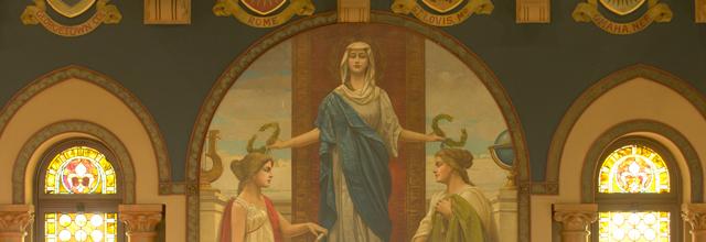 Fresco in Gaston Hall