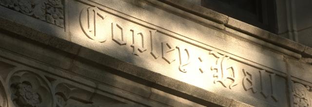 Copley Hall sign